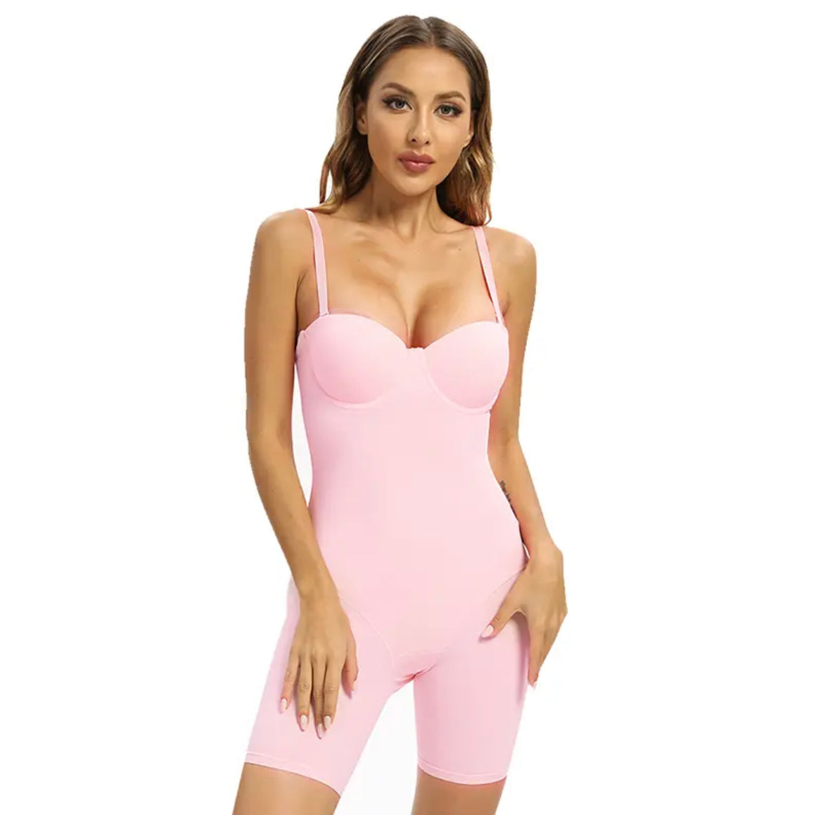 Seamless Sculpt Slip Slim Solid Shapewear romper for Women