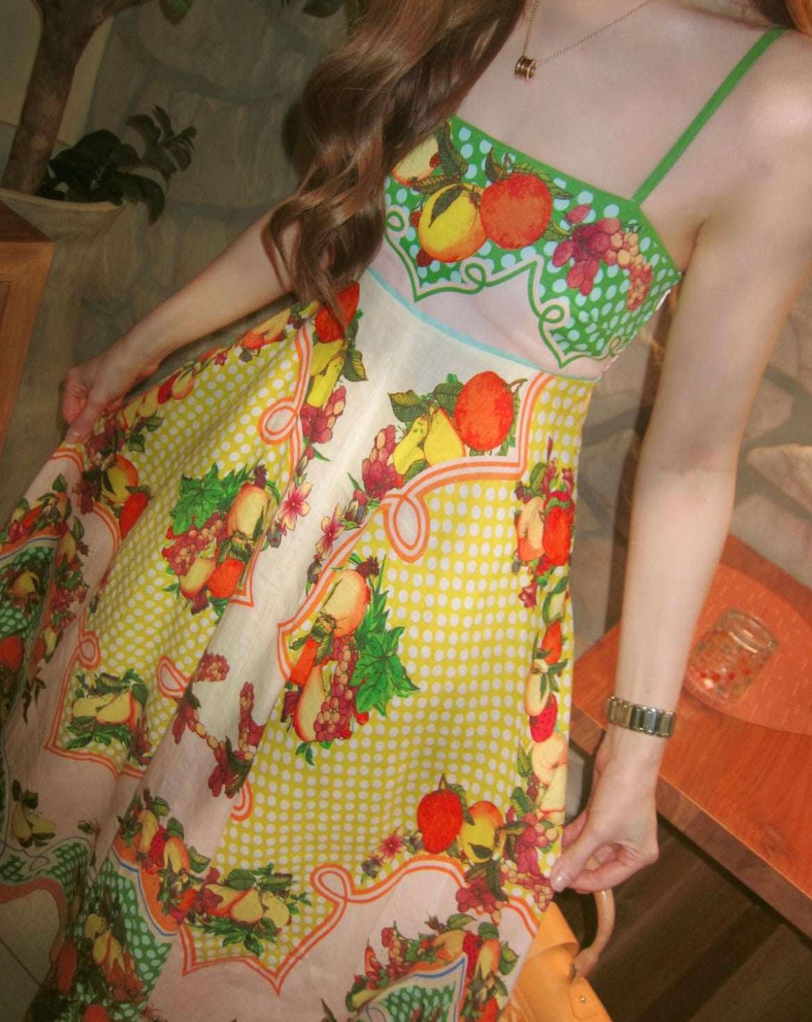 Women Patchwork Printed Strapless Big Swing Linen Sling Maxi Dress
