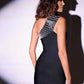 Black Bandage Dress One Shoulder Mini Dress