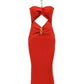Red Sexy Hollow Prom Bodycon Bandage Dress