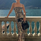 Elegant Sparkling Slim Black Sequin Dress