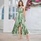 Green Low-cut Fashion Hollow Elegant Dress