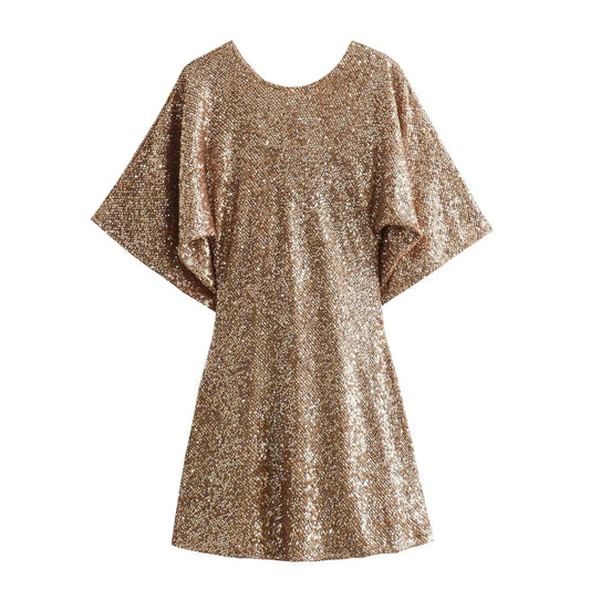 Christmas Sequins Evening Party Sexy Mini Dress