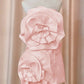 White and Pink Laced Flower Beige Micro Mini Bodycon Gowns Dress
