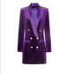 Purple Velvet Blazer Celebrity Pie Mini Dress