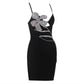 Black High Quality 2022 Latest Designer Fashion Ladies white black dress